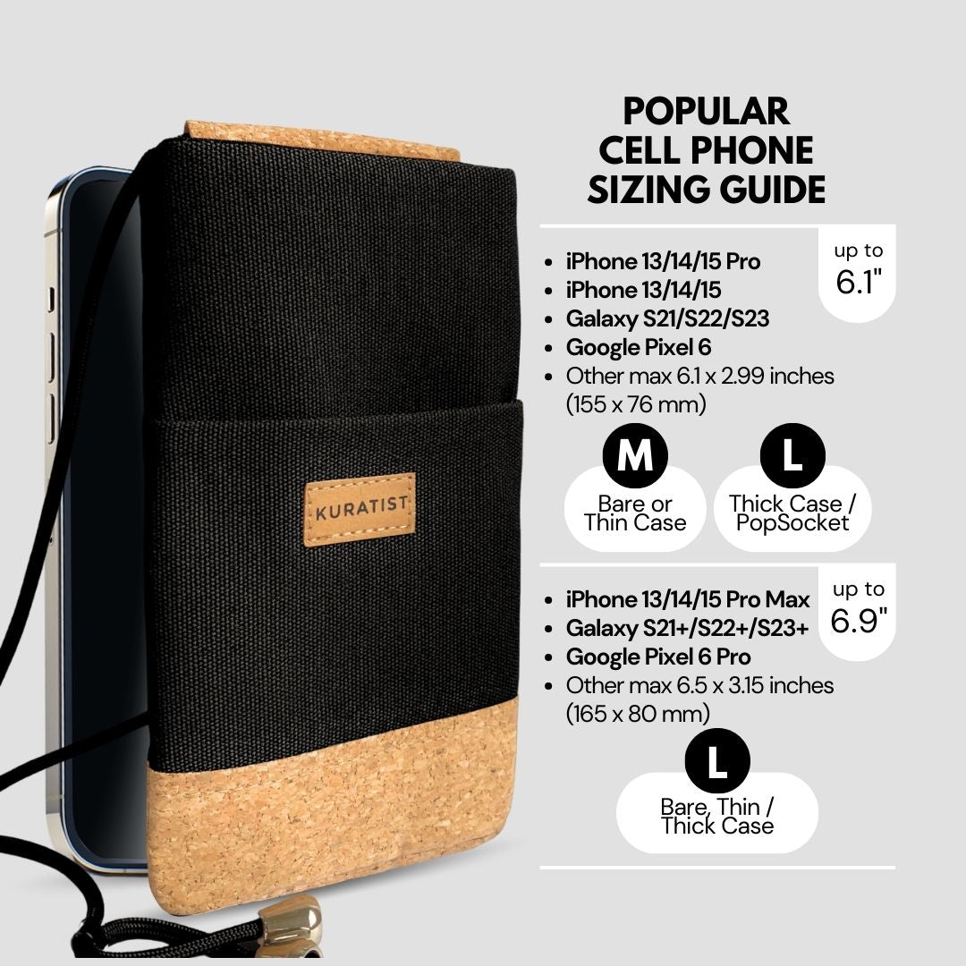 Hands-free Phone Bag 2-Pack, Berry & Black