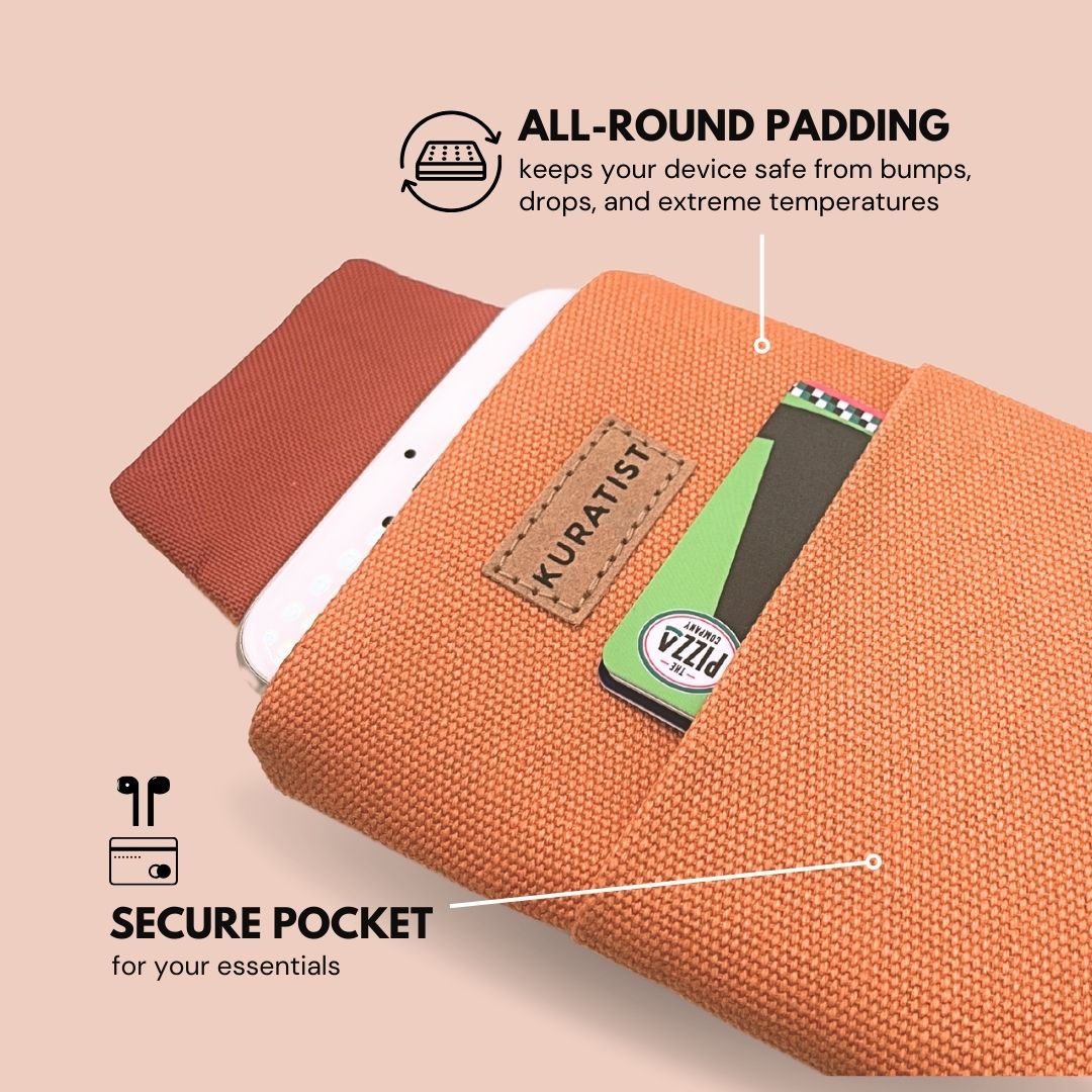 Minimalistic Phone Bag 2-Pack, Peach Teal